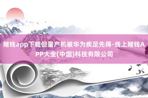 赌钱app下载但量产机被华为疾足先得-线上赌钱APP大全(中国)科技有限公司
