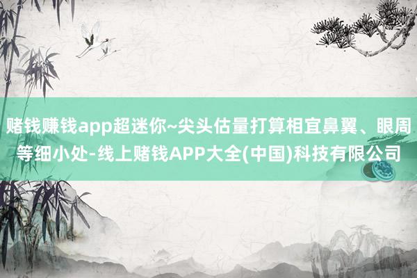 赌钱赚钱app超迷你~尖头估量打算相宜鼻翼、眼周等细小处-线上赌钱APP大全(中国)科技有限公司