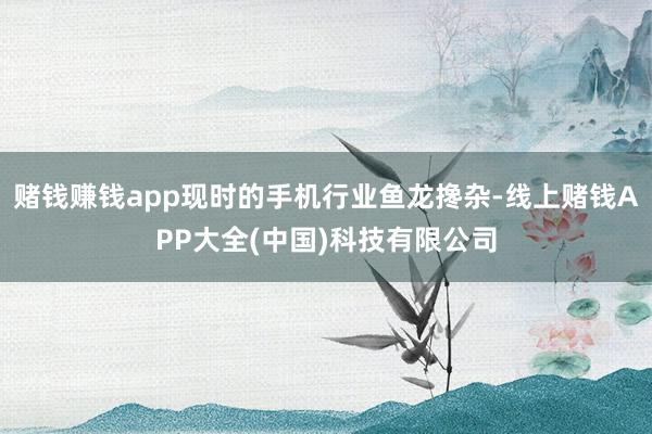 赌钱赚钱app现时的手机行业鱼龙搀杂-线上赌钱APP大全(中国)科技有限公司
