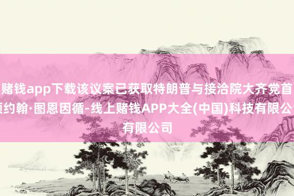 赌钱app下载该议案已获取特朗普与接洽院大齐党首领约翰·图恩因循-线上赌钱APP大全(中国)科技有限公司